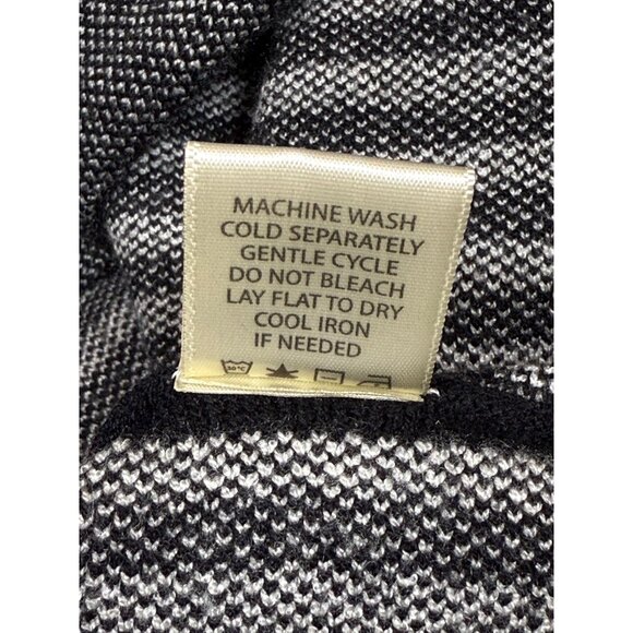 Max Studio London Women’s Oversized Striped Cape Sweater, Size -L - Picture 10 of 11